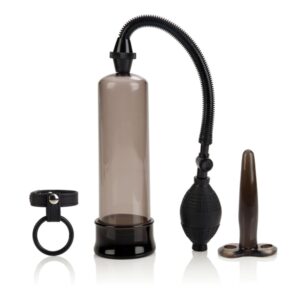 Optimum Rock Hard Kit from California Exotic Novelties. The Rock Hard Pump Kit is a high quality assortment of products is designed to enhance and stimulate your most sensitive spots all at once. The Penis Pump features a Smoked Cylinder that allows for e