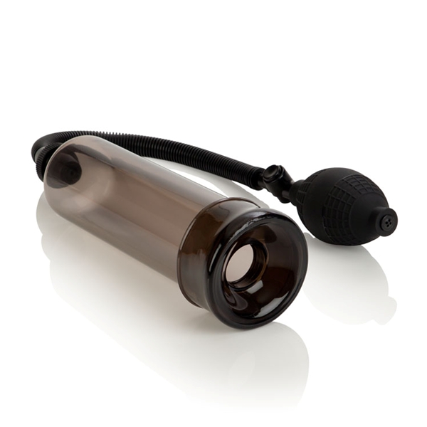 Optimum Series Bullfighter Pump from California Exotic Novelties. Be the master in the arena and Pump up your pleasure with the powerful Bullfighter Pump with Enhancer! This 7.5 inches long and 2 inches wide pleasure Pump is designed to help you reach you