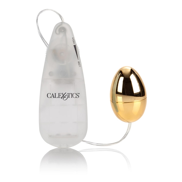 Pocket Exotics Vibrating Gold Egg from California Exotic Novelties features multi-speed vibrations. Our Pocket Exotics Vibrating Gold Egg has a silky smooth Satin Finish and powerful multi-speed vibrating action. Crafted with a Power Controller and ABS Pl