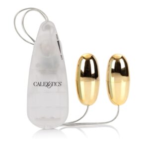 Pocket Exotics Double Bullet Vibrator Gold from California Exotic Novelties is a versatile