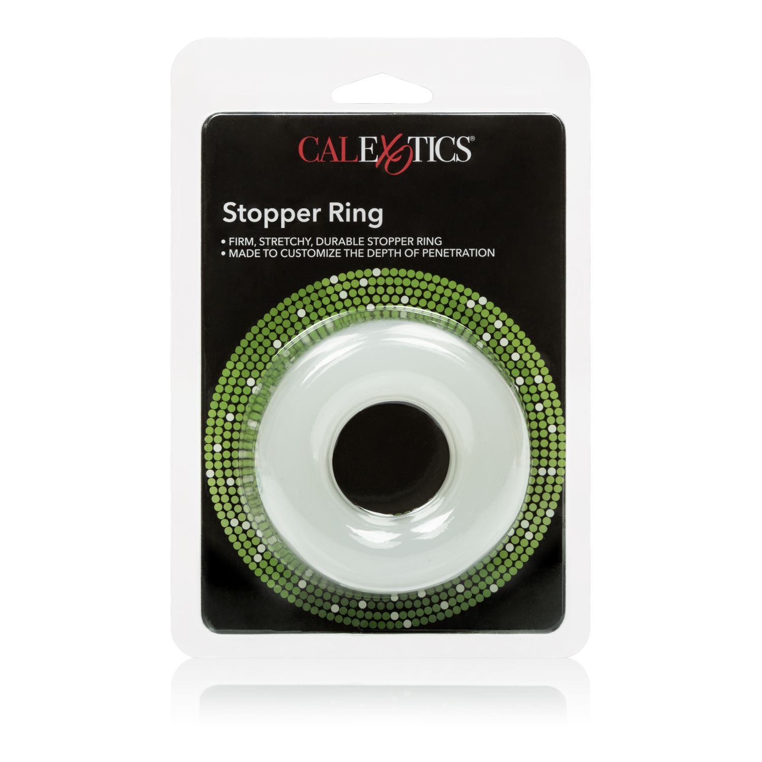 Stopper Ring Clear from California Exotic Novelties. The seamless Stopper Ring will transform uncomfortable penetration into a truly plush and comfortable experience. The flexible Cock Ring provides an ultra thick and durable cushion to help control and c