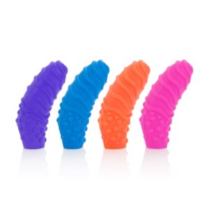 Intimate Play Silicone Finger Teasers Swirl Set of 4 form fitting