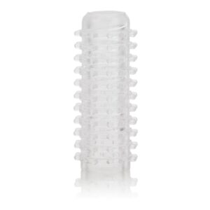 Dr. Joel Kaplan Reversible Masturbator Sleeve Clear from California Exotic Novelties. Enjoy double the fun and ecstasy with the super stretchy masturbator. The sensuous pleasure tickler covered sleeve is designed for self gratification and extended orgasm