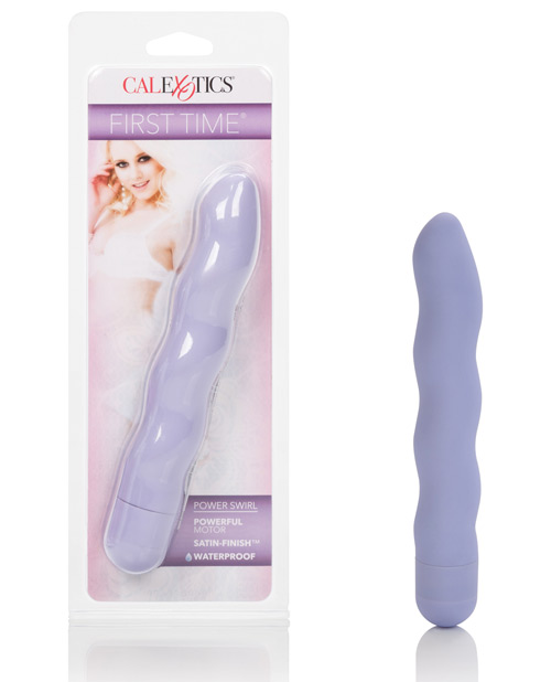 First Time Power Swirl Purple Pleasure Toys Hard Vibrator. First Time velvety soft pleasure products designed for First Time or experienced users. The seductive swirly feminine shape of the First Time Power Swirl Vibrator makes this an excellent choice if