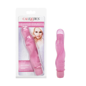 First Time Softee Lover Pink Vibrator Pleasure Toys from California Exotic Novelties. Awarded Best in Business 2022 in the Health and Wellness Category by Inc. Magazine! The First Time Softee Lover stimulator is a hygienically superior vibe that is contou