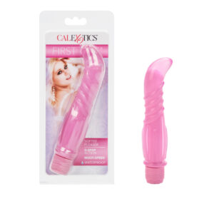 First Time Softee Pleaser G-Spot Vibe Pink Pleasure Toys from California Exotic Novelties. Awarded Best in Business 2022 in the Health and Wellness Category by Inc. Magazine! Velvety soft pleasure products designed for first time or experienced users. Mak