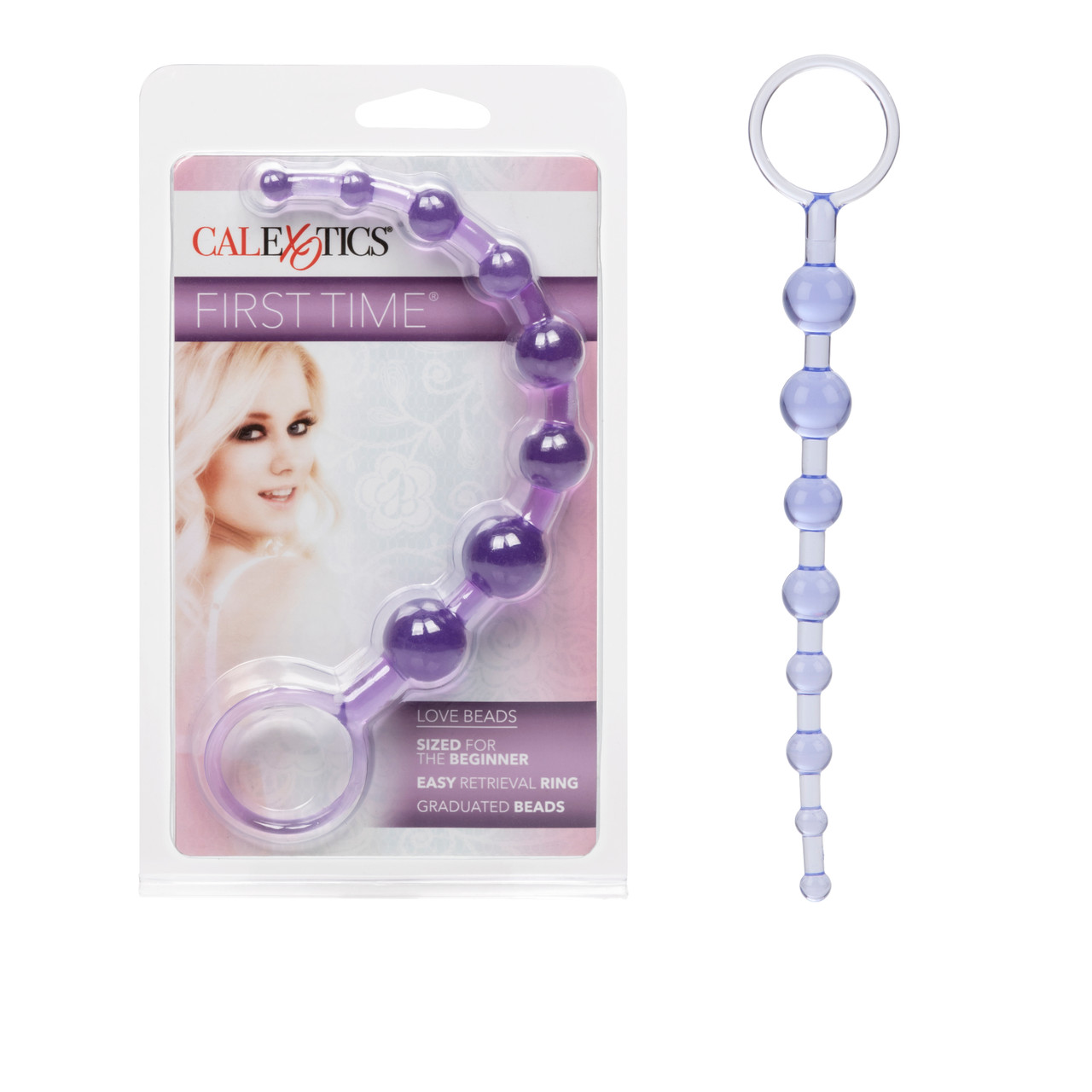 First Time Love Beads Purple Pleasure Toys from California Exotic Novelties. Introduce a new level of intimacy to your personal and pleasurable play time
