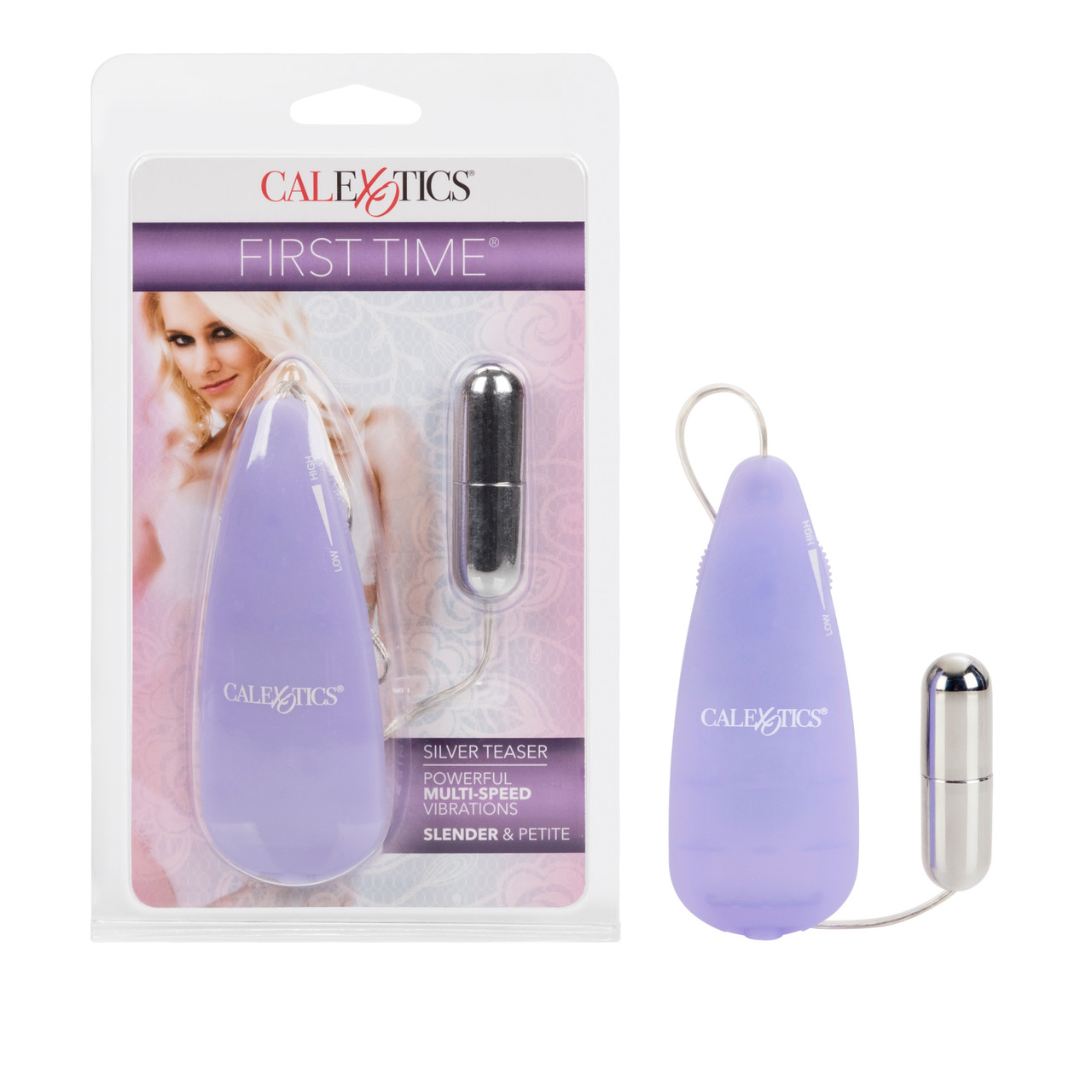 First Time Satin Teaser Purple Vibrating Bullet Pleasure Toys from California Exotic Novelties. Take your intimate pleasure to new levels with the First Time Satin Teaser. The power packed