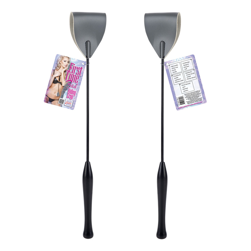 First Time Collections Fetish Riding Crop from California Exotic Novelties. Explore your secret fetish desires and fantasies with the First Time Fetish Riding Crop. The high quality accessory is perfect for intimate role play