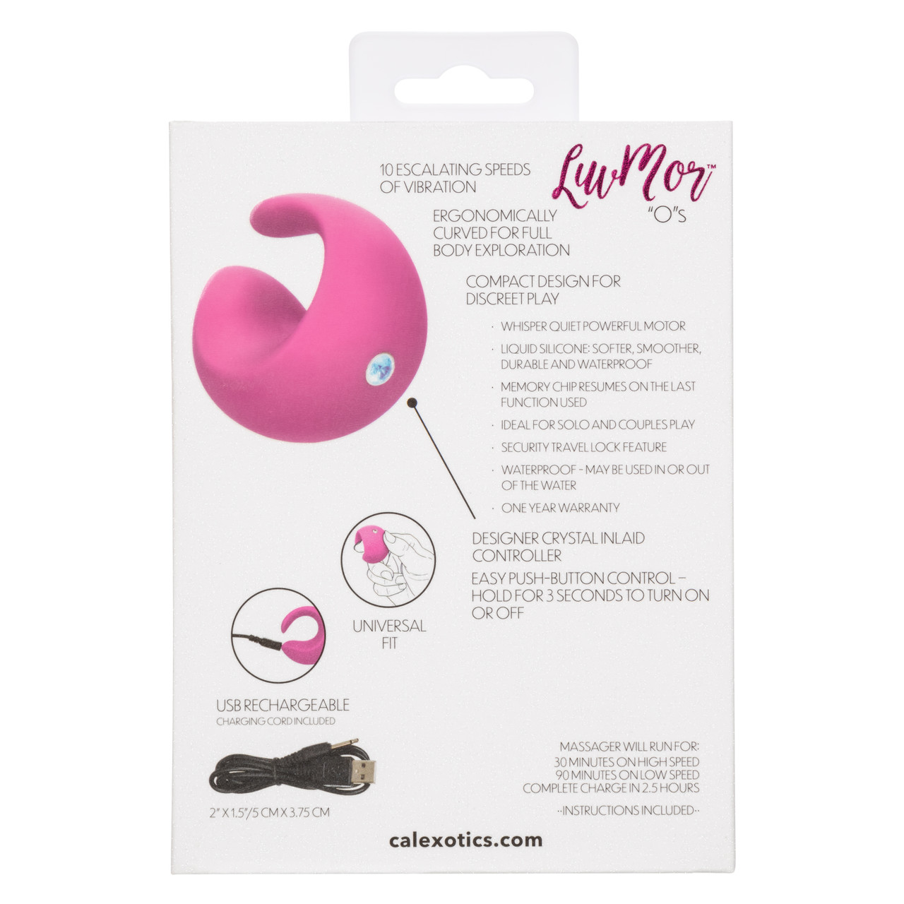 Luvmor Os Vibrator Pleasure Toys from California Exotic Novelties. Slip the Luvmor OS in between your fingers to deliver knee shaking sensation to your favorite pleasure points. The intimately contoured shape allows for a universal fit