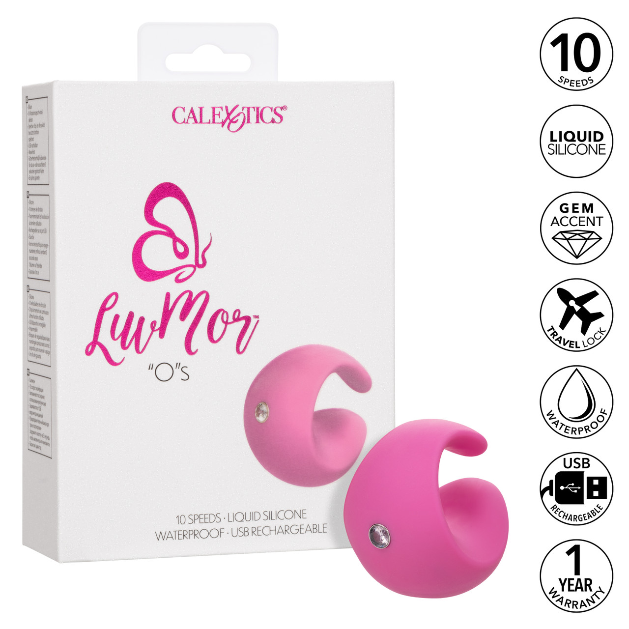 Luvmor Os Vibrator Pleasure Toys from California Exotic Novelties. Slip the Luvmor OS in between your fingers to deliver knee shaking sensation to your favorite pleasure points. The intimately contoured shape allows for a universal fit