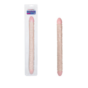 Ivory Duo 18 inches Double Dong Veined from California Exotic Novelties. Take your romantic love making to a whole new level with the extra large ivory 18 inches Veined Double Dong. This sizeable toy offers maximum reach and the most intense