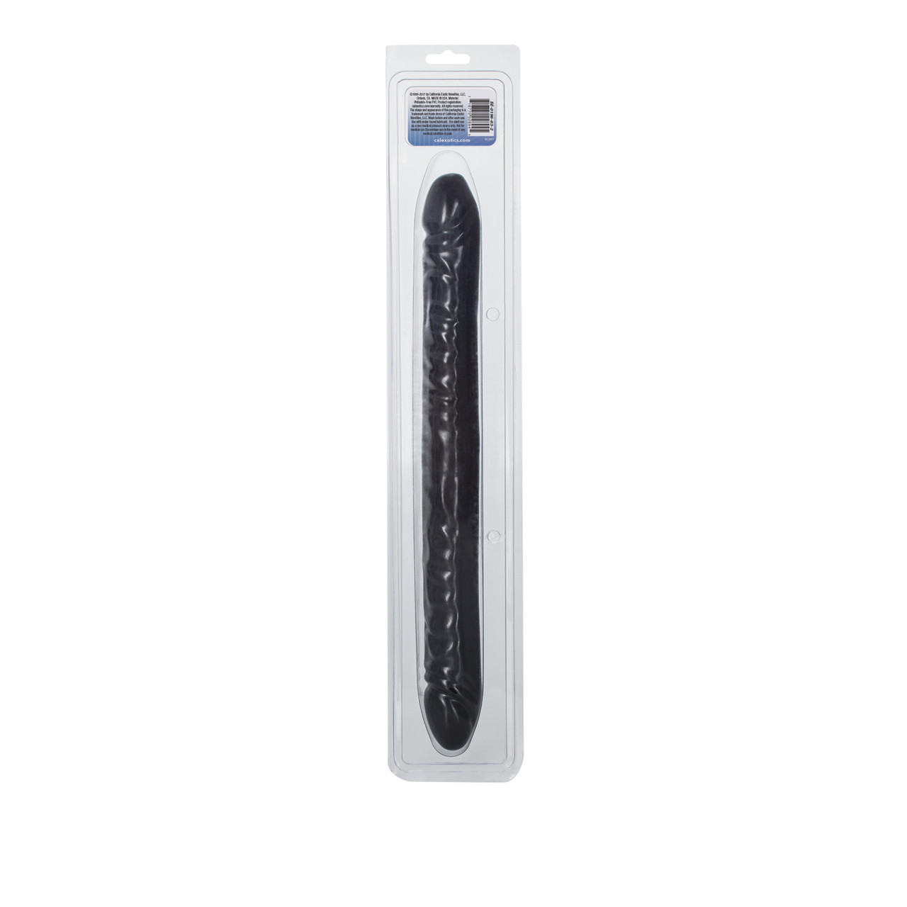 Black Jack 18 inches Double Dong Veined from California Exotic Novelties. Take your romantic love making to a whole new level with the extra large black 18 inches Veined Double Dong. This sizeable toy offers maximum reach and the most intense