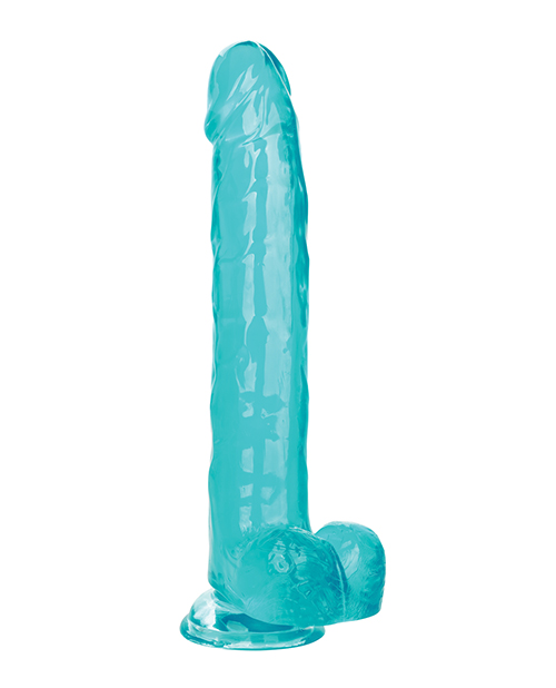 Size Queen 10 inches Blue Realistic Dildo from California Exotic Novelties. For the Size Queen inside all of us