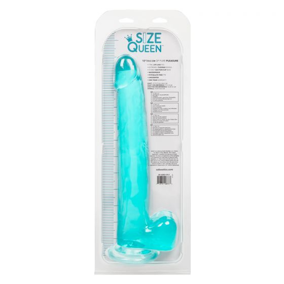 Size Queen 12 inches Blue Dildo from California Exotic Novelties. For the Size Queen who knows exactly what they want