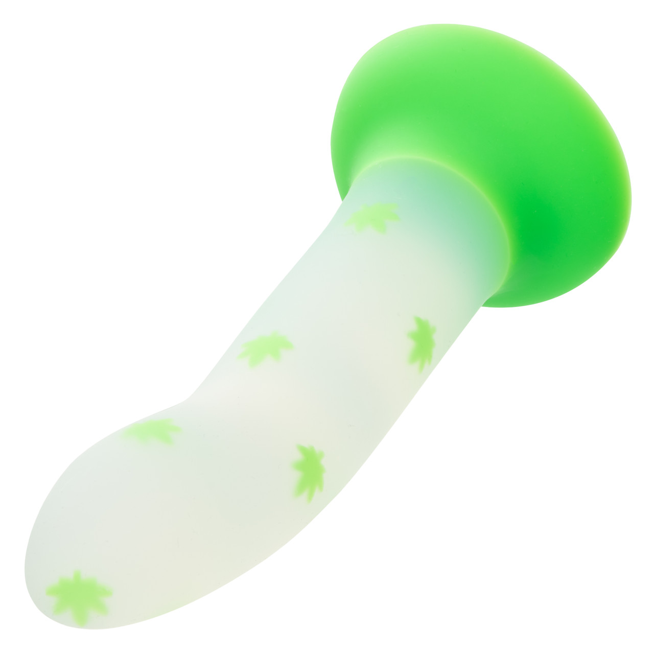 Glow Stick Leaf Dildo from California Exotic Novelties. Illuminate your pleasure experience with the Glow Stick Leaf Dildo