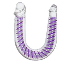 Art Deco AC/DC Double Dong Playful Dongs from California Exotic Novelties. Get double penetration the fun the stylish Art Deco AC/DC Double Dong. A designer adult toy for women who want to have twice the fun with stimulating pleasure both ways! This jelly