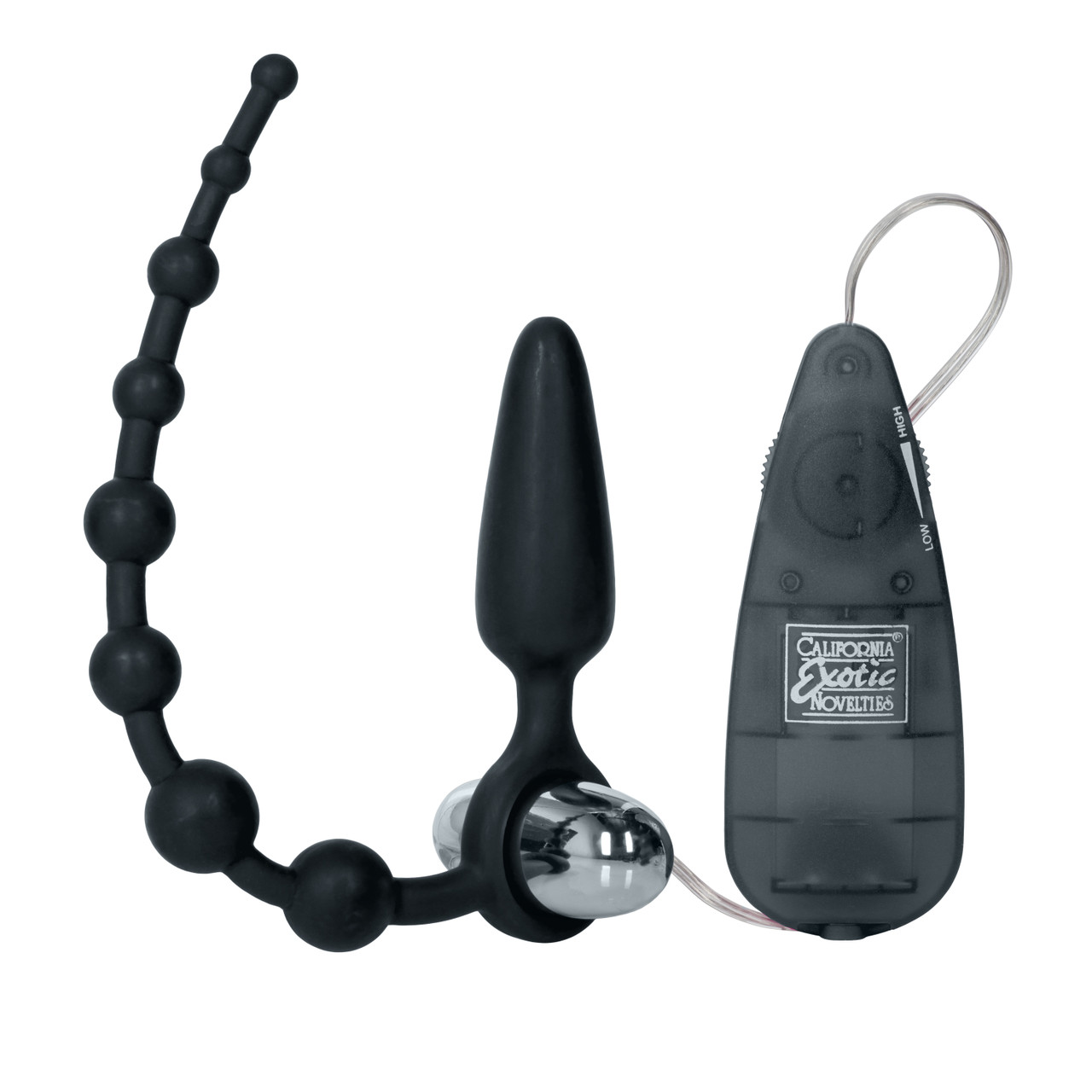 Booty Call Booty Double Dare Black from California Exotic Novelties. Do you dare to have double the fun? We double dare you to try the Booty Call Booty Double Dare Probe and Stimulator