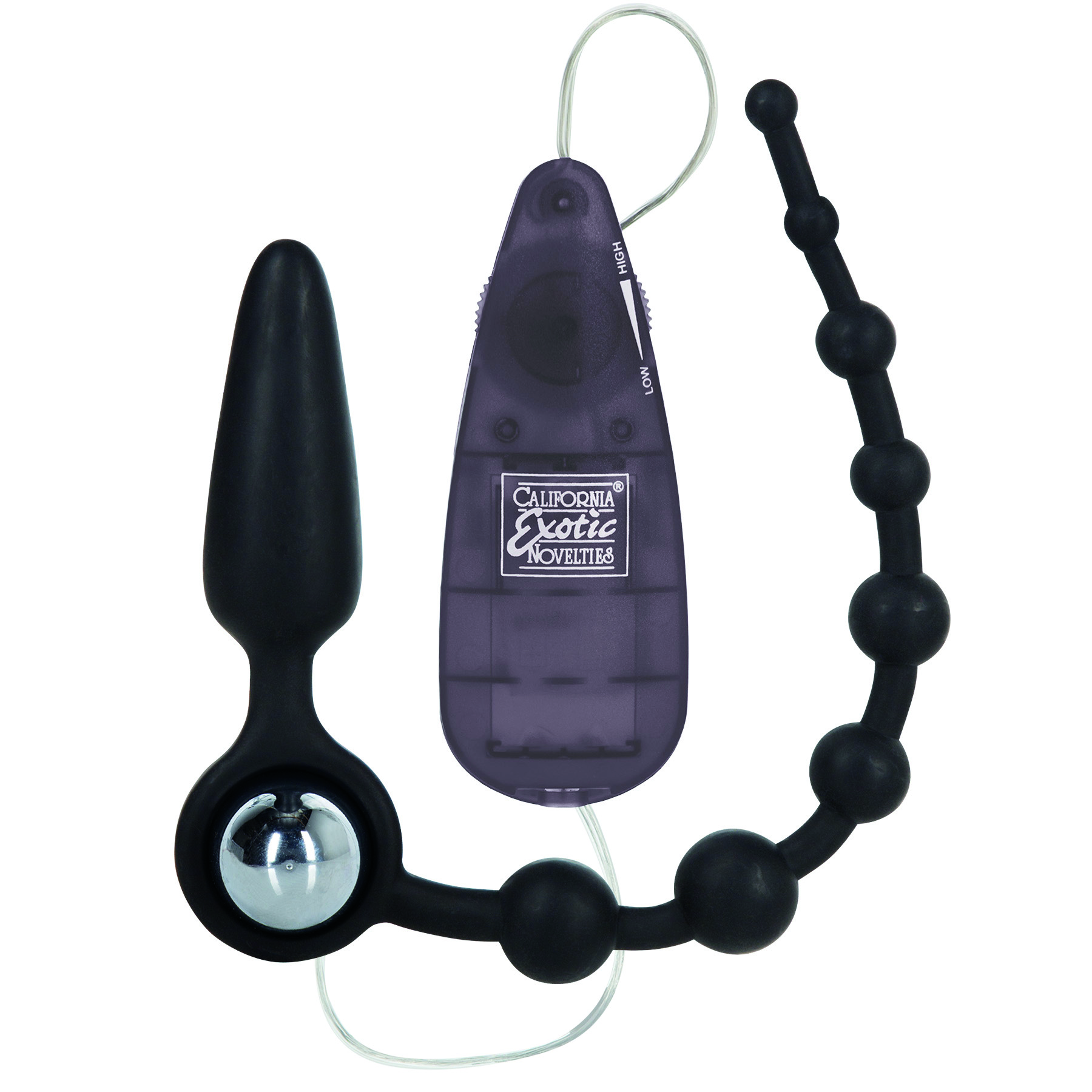 Booty Call Booty Double Dare Black from California Exotic Novelties. Do you dare to have double the fun? We double dare you to try the Booty Call Booty Double Dare Probe and Stimulator
