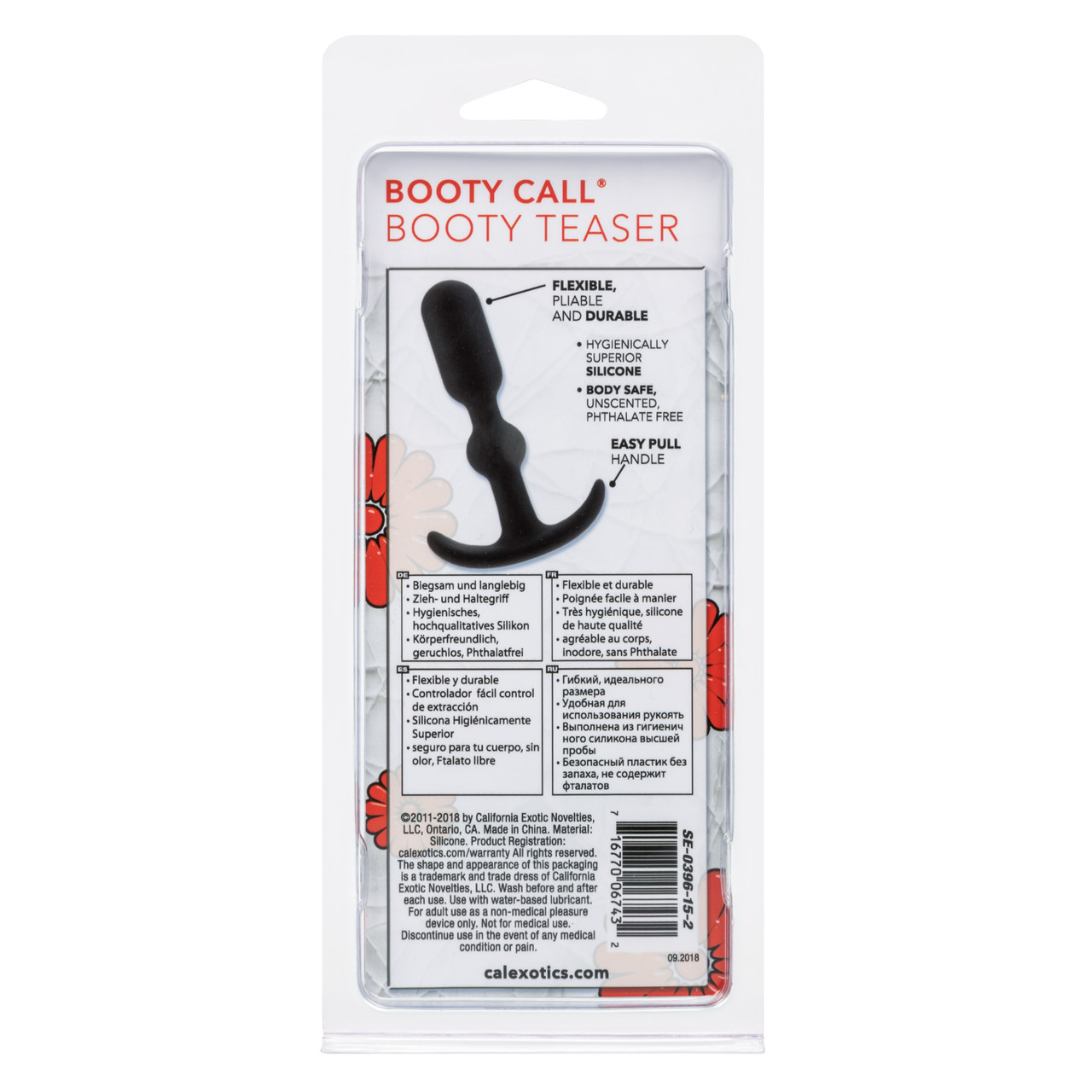 Booty Call Booty Teaser Black Butt Plug from California Exotic Novelties. Tease and tantalize your senses with the Booty Call Booty Teaser from our sensual and stimulating collection. This unique product combines the smooth and erotic movements of the Boo