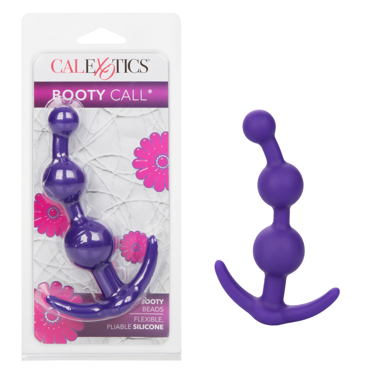 Booty Call Booty Beads Purple from California Exotic Novelties. Add a sense of romance and adventure into the bedroom and take your love to new heights with the Booty Call Booty Beads. The sensual intimate beads will offer users maximum satisfaction and a