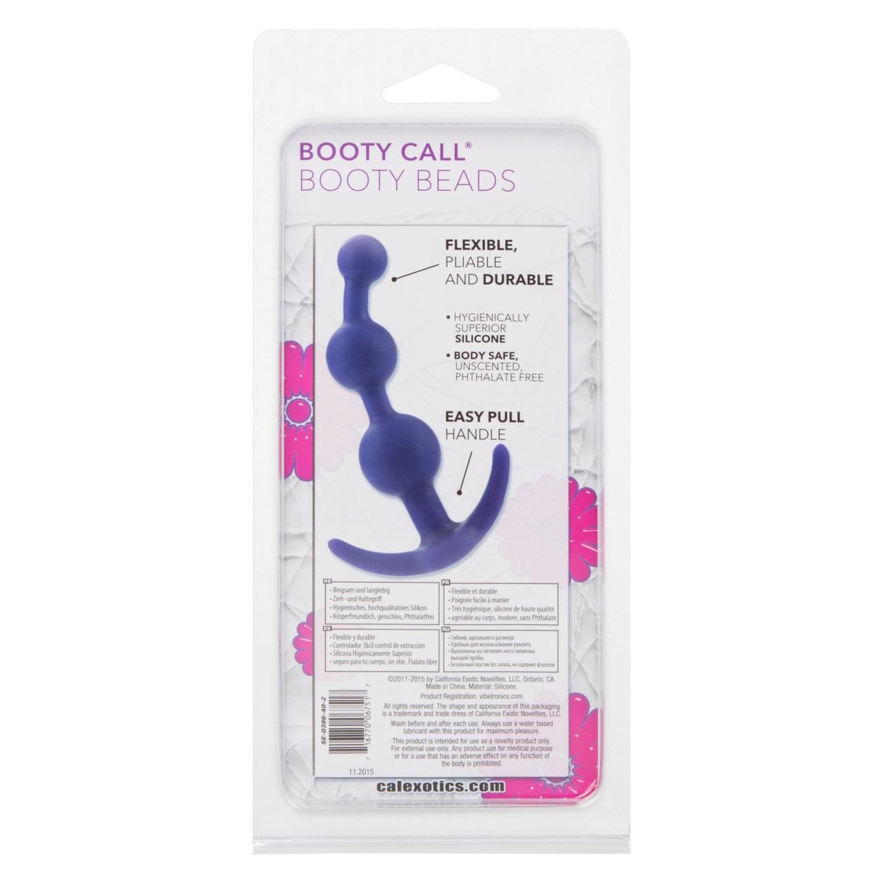 Booty Call Booty Beads Purple from California Exotic Novelties. Add a sense of romance and adventure into the bedroom and take your love to new heights with the Booty Call Booty Beads. The sensual intimate beads will offer users maximum satisfaction and a