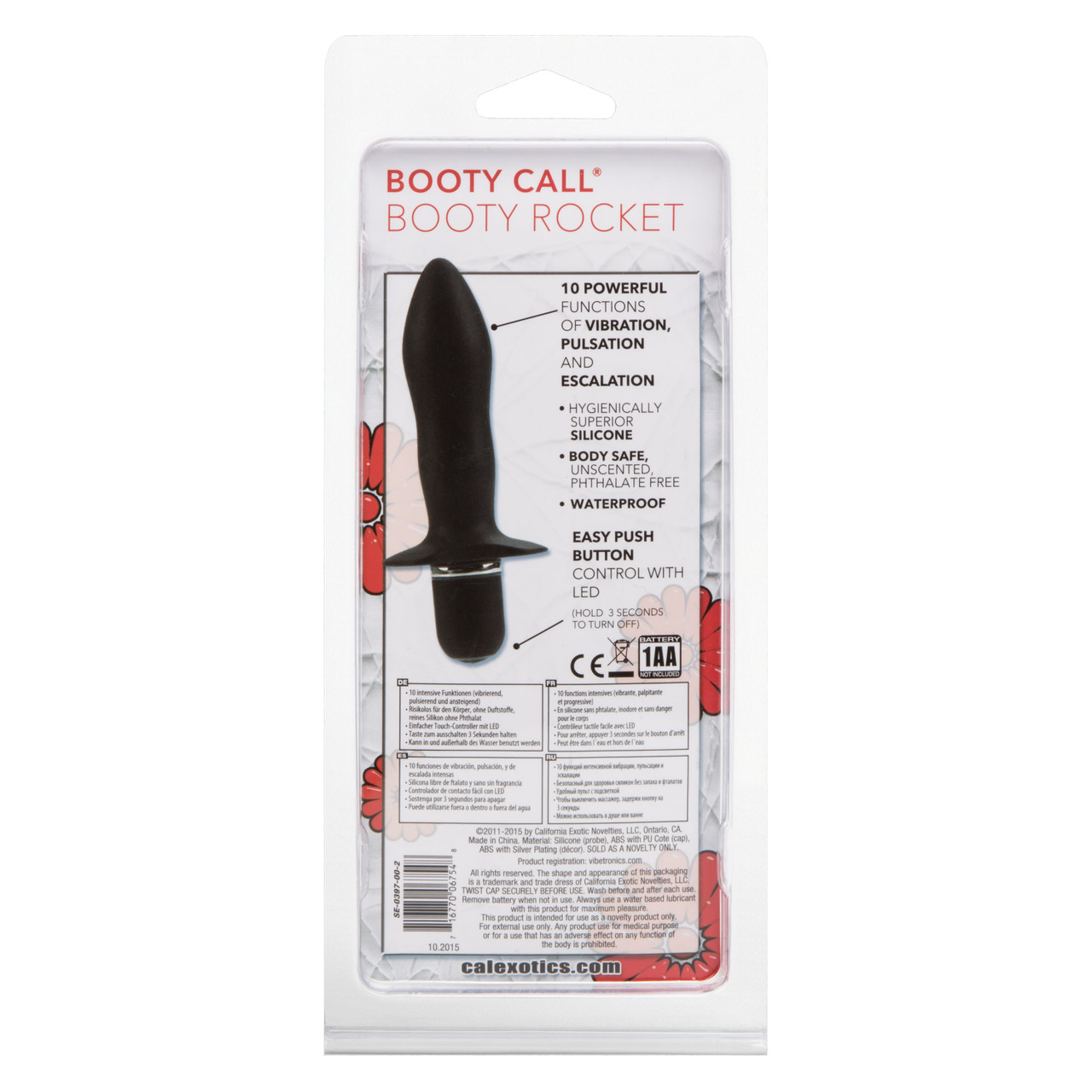 Booty Call Booty Rocket Anal Probe Black from California Exotic Novelties. Enjoy endless pleasure with the Booty Call Booty Rocket