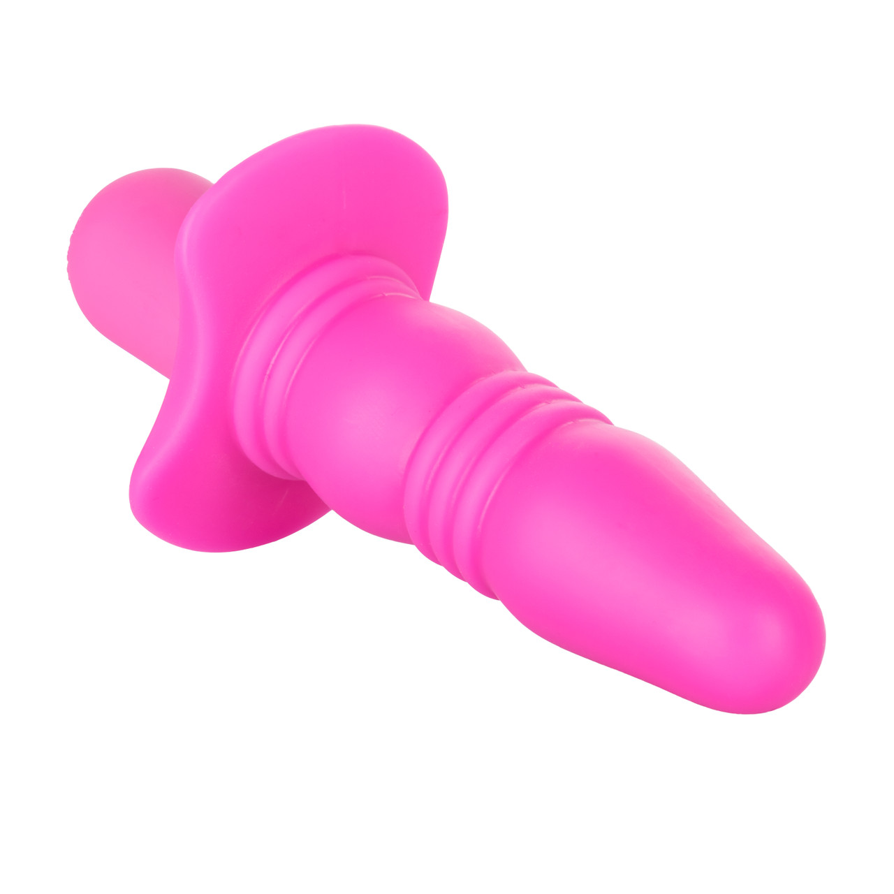Booty Call Booty Buzz Pink Anal Probe from California Exotic Novelties. The Booty Call Booty Buzz is a self contained premium Silicone probe measuring 3 inches long and 1 inch wide and featuring 10 amazing pleasure settings all operated from one simple pu