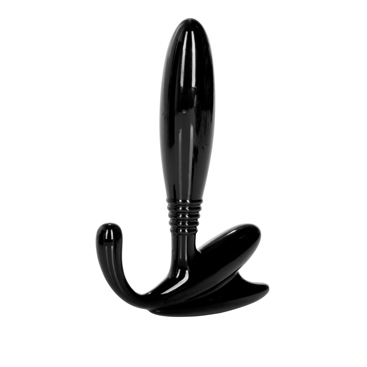 Apollo Universal Prostate Probe Superior Stimulation. Pliable and durable Black from California Exotic Novelties. For gratifying Prostate pleasure