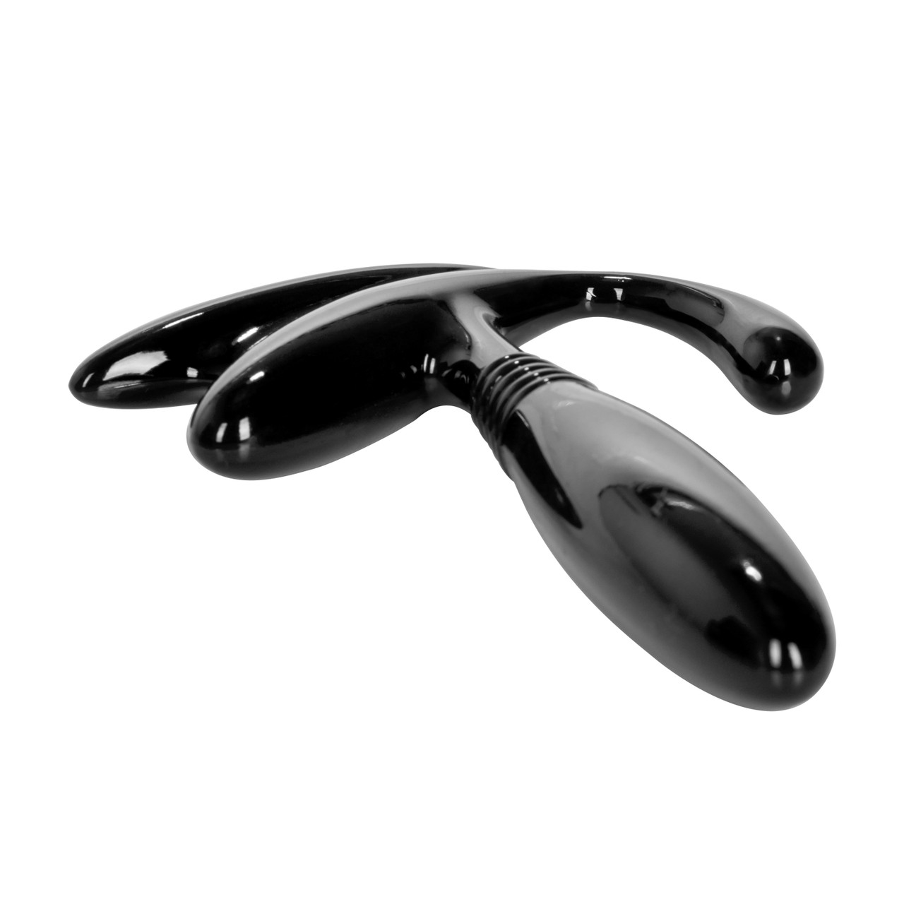 Apollo Universal Prostate Probe Superior Stimulation. Pliable and durable Black from California Exotic Novelties. For gratifying Prostate pleasure