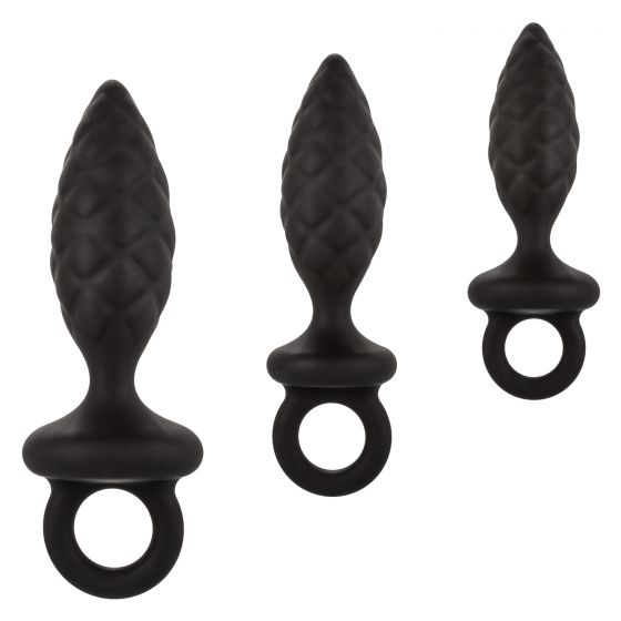Silicone Anal Probe Kit from California Exotic Novelties. Open the door of thrilling anal sensation with the Silicone Anal Probe Kit. This thrilling anal training kit includes a set of 3 graduated Anal Plugs with easy pull ring and incredible textured sur