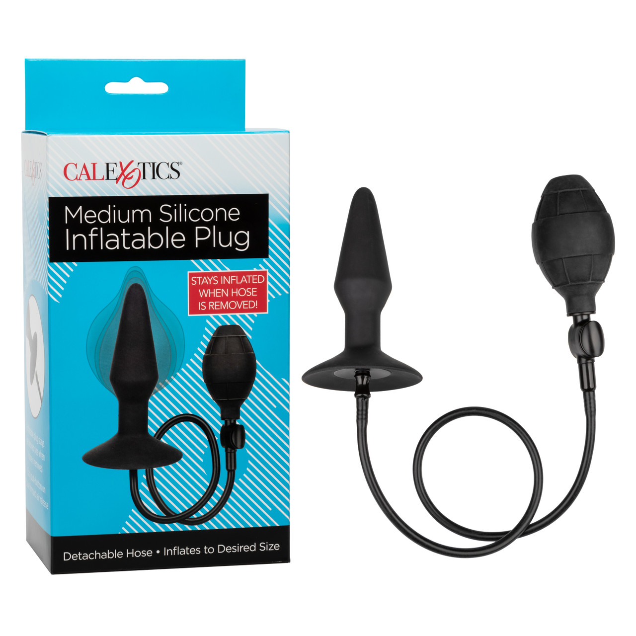 The Cal Exotics Medium Silicone Inflatable Plug is a one of a kind Anal Probe with inflatable body