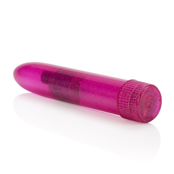 Shane's World Sparkle Pink Vibe from California Exotic Novelties. Why not add a little sparkle and shimmer to your ordinary orgasms? The Shaneâs World Sparkle Vibe is a powerful