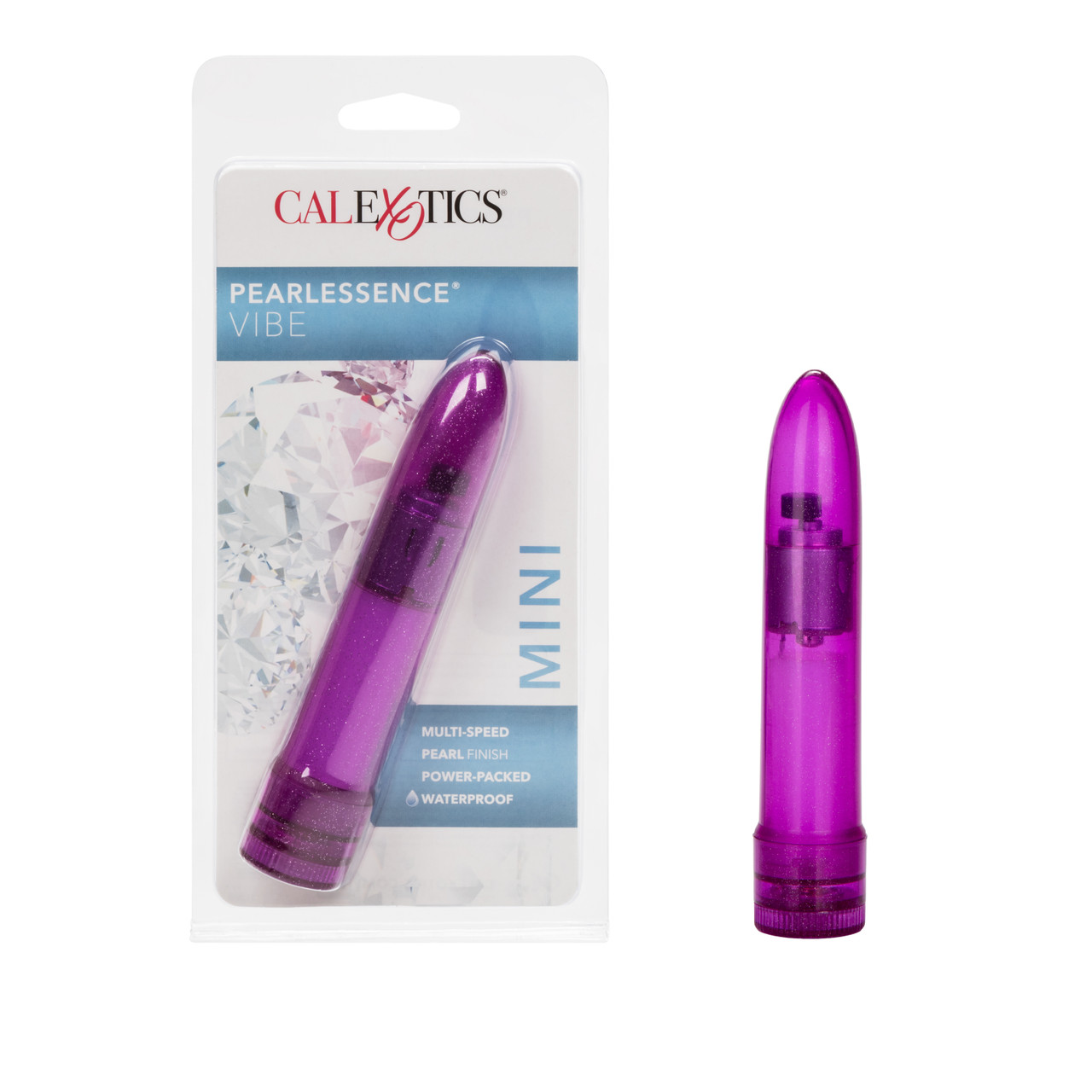 Mini Pearlessence Vibes Purple 4.5 inches Hard Vibrator from California Exotic Novelties. Bring some opulence to the bedroom with the powerful Mini Pearlessence Vibe by Cal Exotics. With the Massager you can streamline your sex life. This Traditionally sh