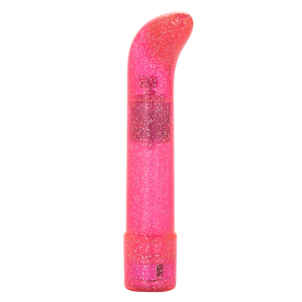 Sparkle Mini G-Vibe Pink Vibrator from California Exotic Novelties. Indulge in dazzling pleasure with the Sparkle Mini G Vibrator