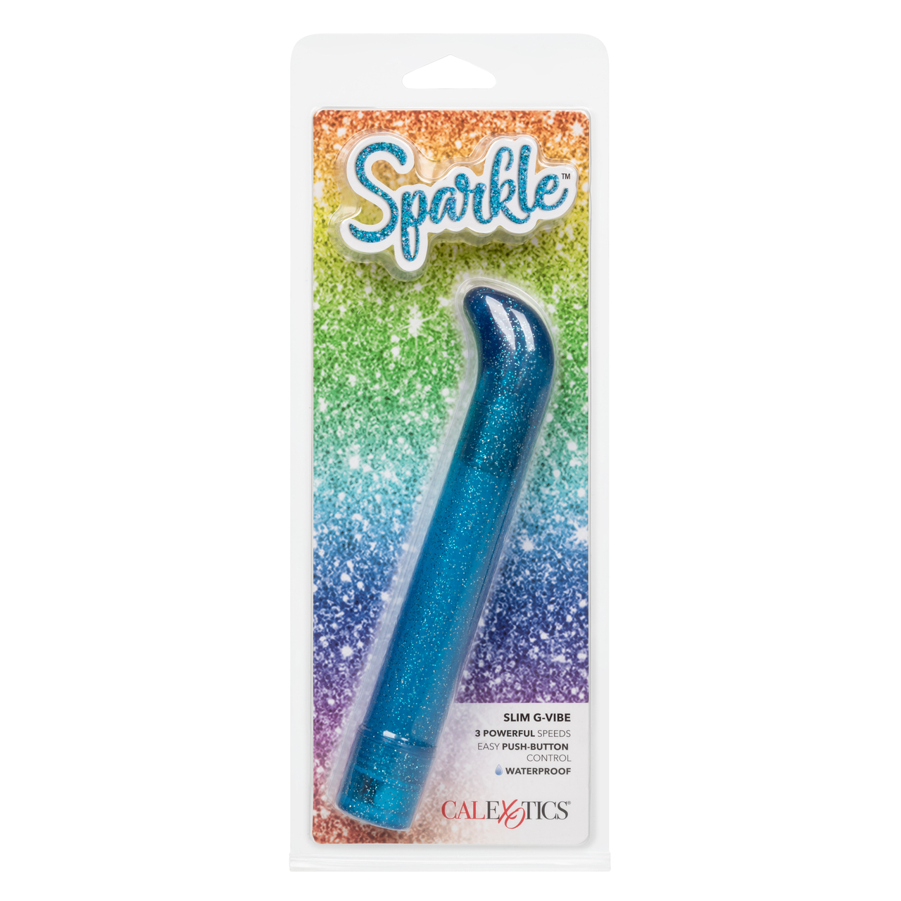 Sparkle Slim G-Vibe Blue from California Exotic Novelties.Hard Vibrator from California Exotic Novelties. Indulge in dazzling pleasure with the Sparkle Slim G Vibe