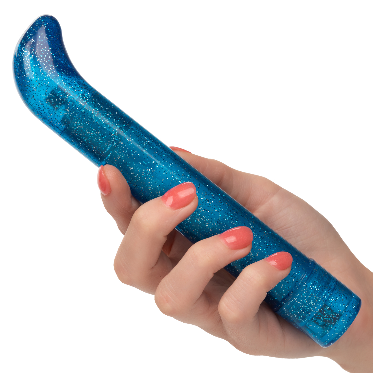 Sparkle Slim G-Vibe Blue from California Exotic Novelties.Hard Vibrator from California Exotic Novelties. Indulge in dazzling pleasure with the Sparkle Slim G Vibe