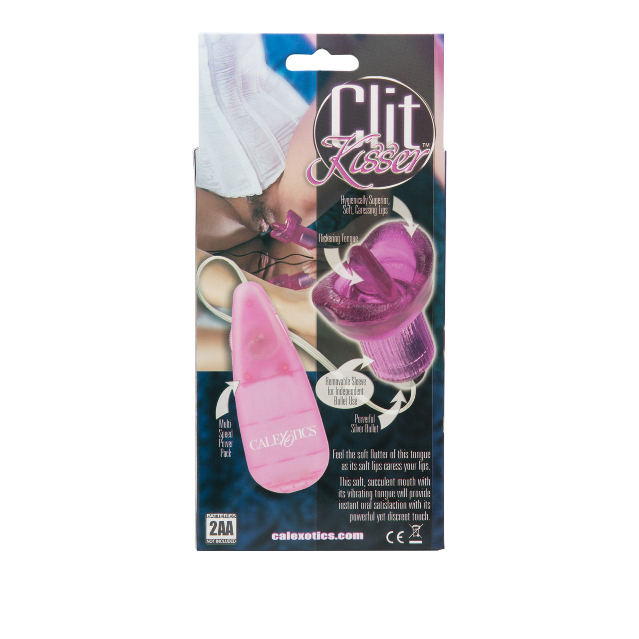 Clit Kisser Tongue Vibrator from California Exotic Novelties. Kiss me quick! The innovative Clit Kisser from Cal Exotics brings you the ultimate in oral sex stimulation. Now you can carry your BJ around in your bag