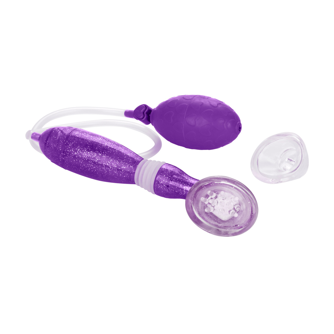 Advanced Clitoral Pump Purple from California Exotic Novelties. Resonating pleasure. Get a more sensual experience with our Advanced Clitoral Pump
