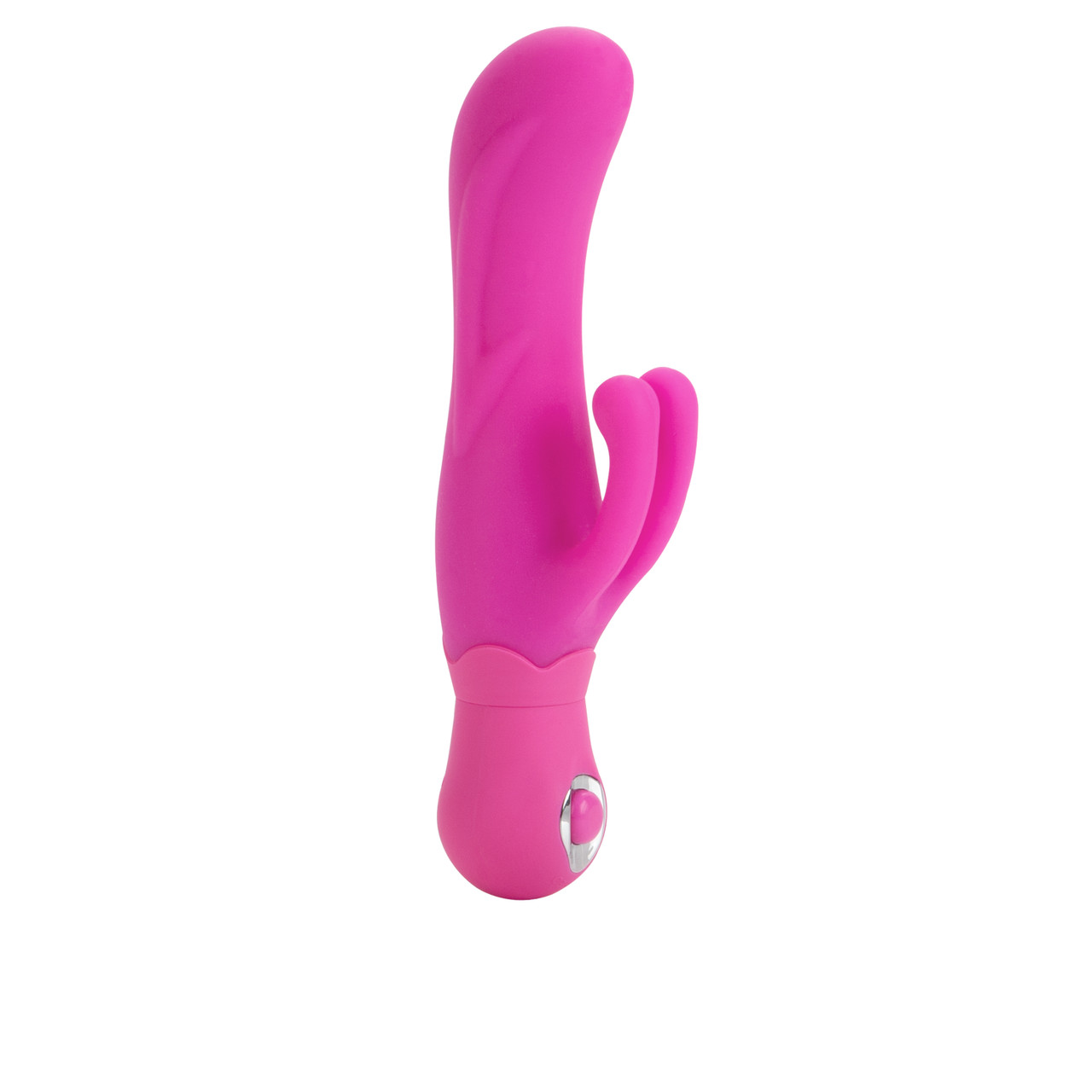 Silicone Double Dancer Pink Vibrator from California Exotic Novelties. Your G-Spot and Clitoris have never been so happy. With the Double Dancer Vibrator