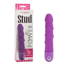 Waterproof Power Stud Rod Dong Purple Vibrator. The Waterproof Power Stud Rod will have you moaning with incredible pleasure in no time. The Vibrator features traditional designs with a contemporary flair that make your new adult toy both insanely erotic