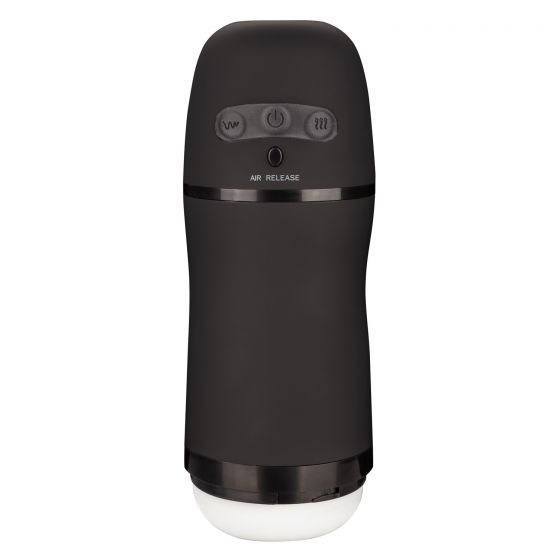 Optimum Power Pulsar Stroker from California Exotic Novelties. Wrap yourself in next level pulsing pleasure with the powerful Optimum Power Pulsar Stroker. This totally self contained vibrating Masturbator was made to envelop the senses with a fully custo