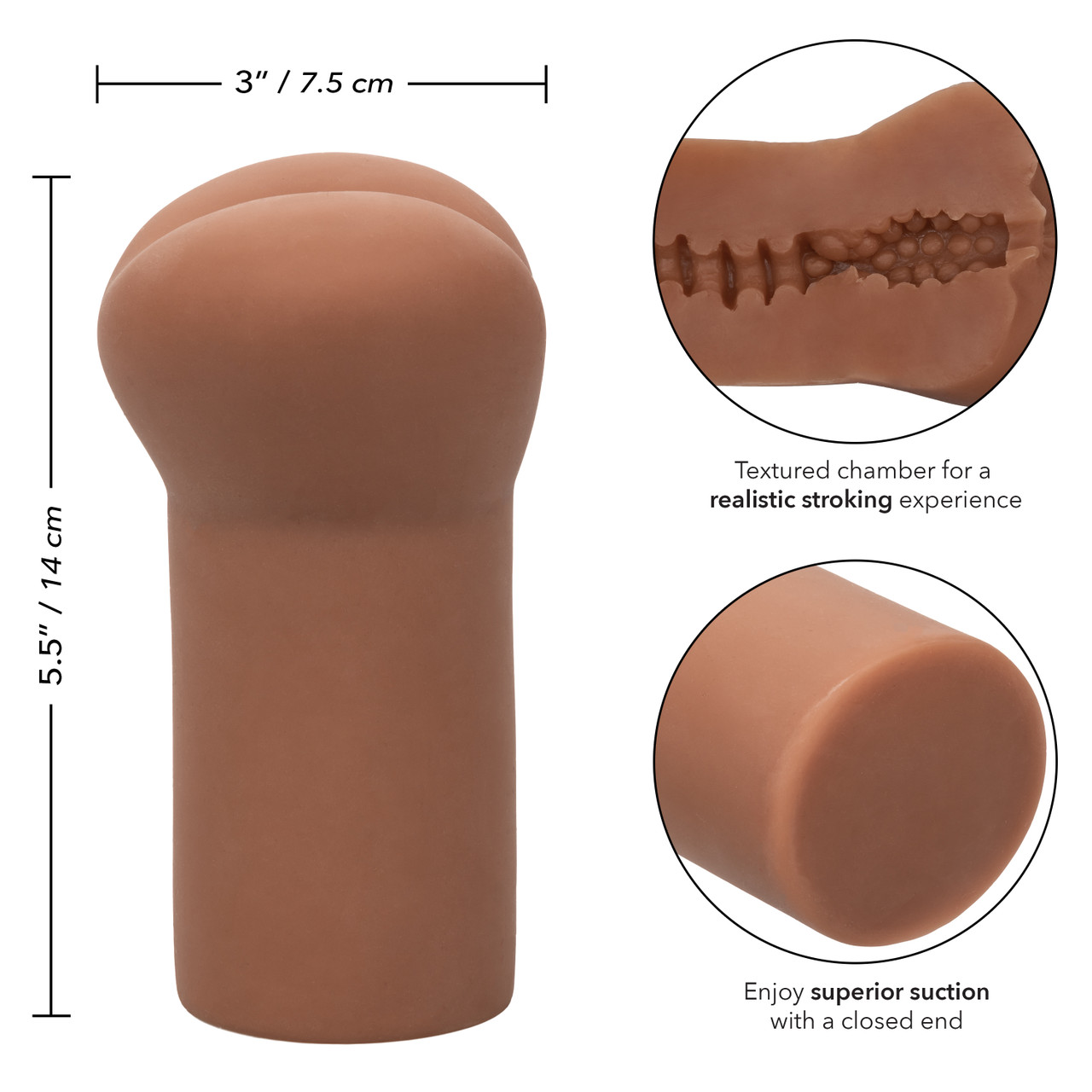 Cheap Thrills The Cowboy Life Like Tight Ass Brown Stroker from California Exotic Novelties.Saddle up! Save a horse ride a cowboy! Indulge in thrilling wet dreams and take a wild ride with the naughty Cheap Thrills The Cowboy masturbation Stroker. The clo