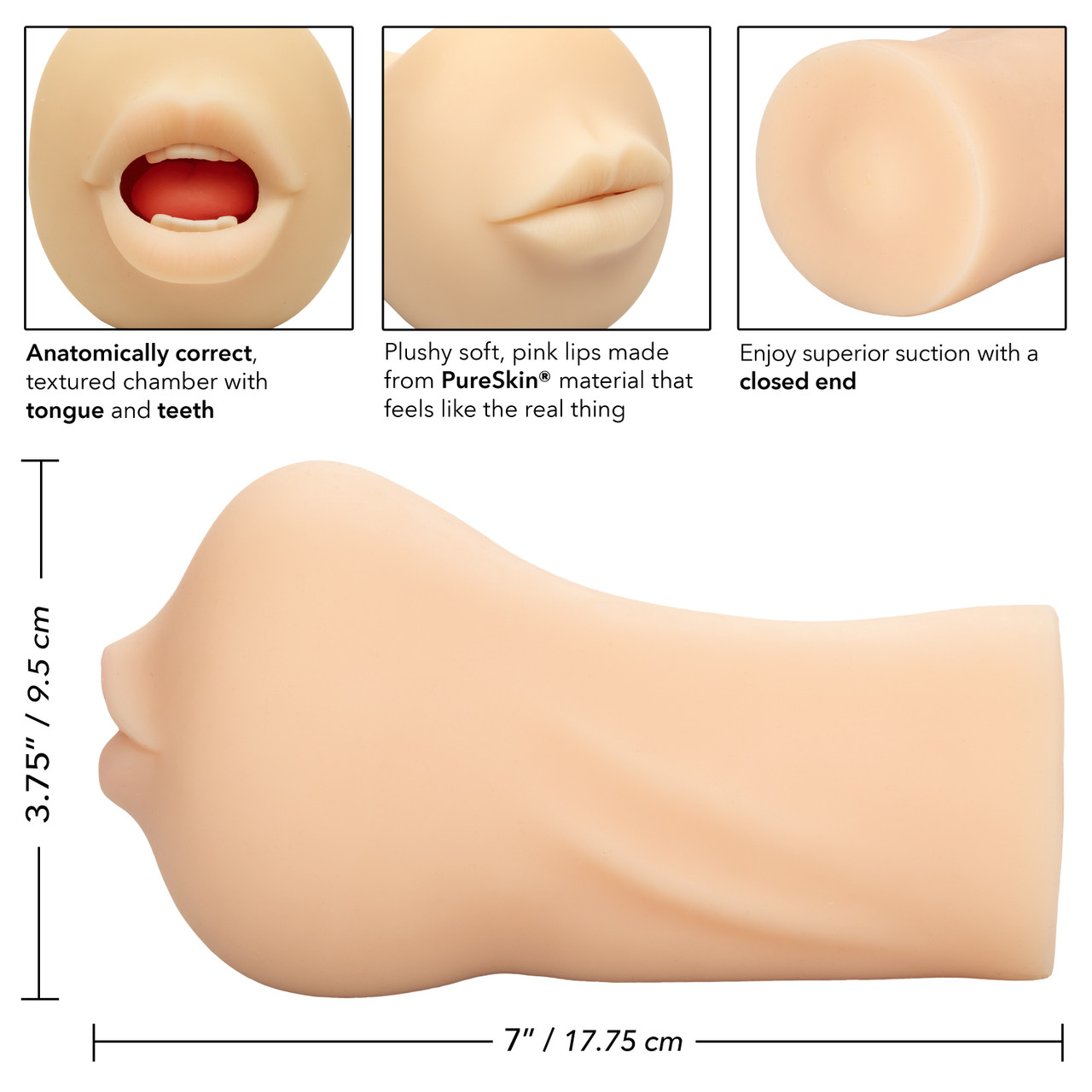 Stroke It Mouth Stroker from California Exotic Novelties. The Stroke It collection brings you the Mouth Stroking Sleeve