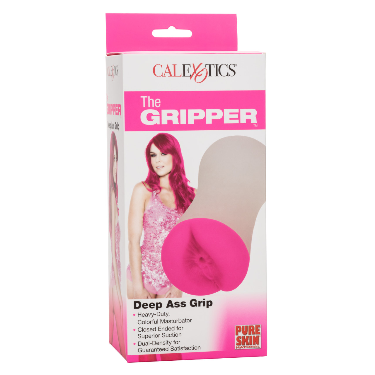 The Gripper Deep Ass Grip Stroker from California Exotic Novelties. Grab it like you want it grabbed. The Gripper Deep Ass Grip gives you the sensation you are looking for. This novel adult toy provides you with a dual density Pure Skin material that feel