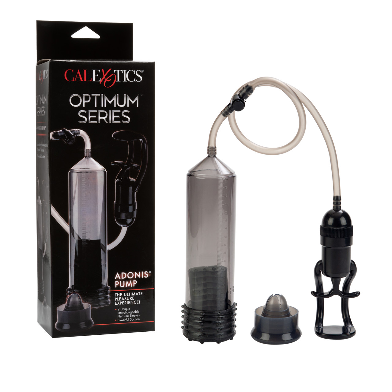 Optimum Series Adonis Pump from California Exotic Novelties. This easy to use pleasure Pump provides the ultimate in sensual stimulation. Featuring an advanced design that offers superior satisfaction