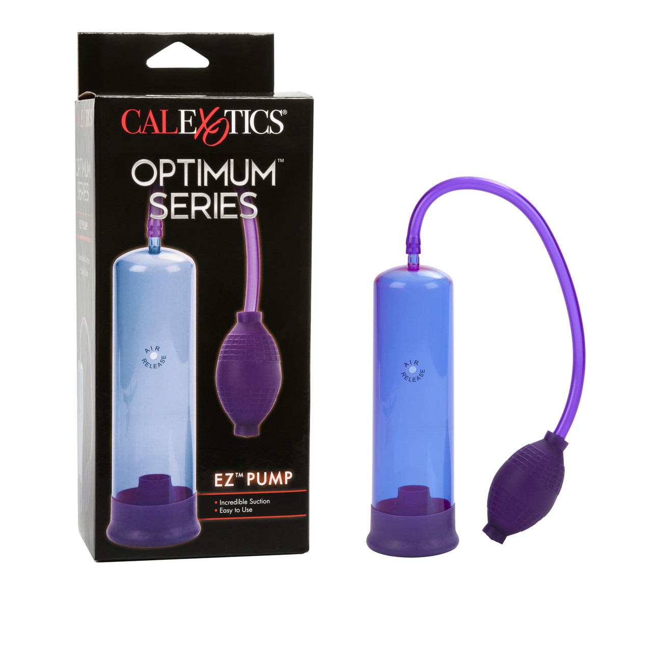 Optimum Series E-Z Penis Pump from California Exotic Novelties.Enhance your masculinity and erotic sensitivity with the E-Z Pump. The easy to use love Pump securely fits most men and delivers intense suction stimulation and power for maximum results. To s