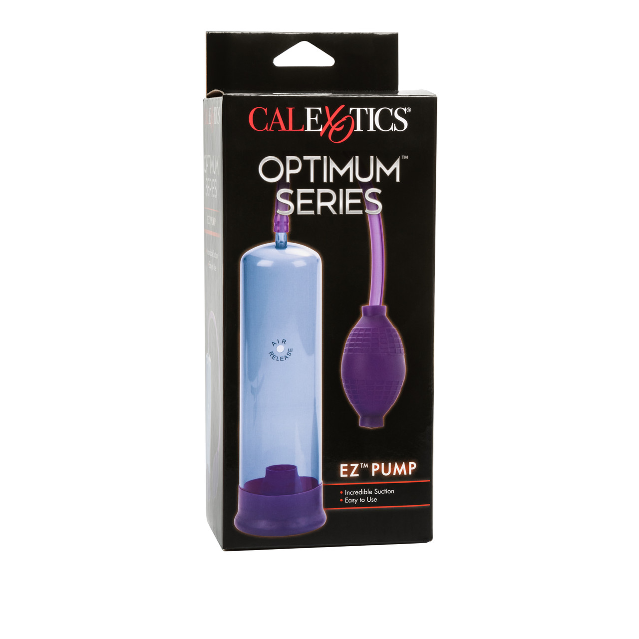 Optimum Series E-Z Penis Pump from California Exotic Novelties.Enhance your masculinity and erotic sensitivity with the E-Z Pump. The easy to use love Pump securely fits most men and delivers intense suction stimulation and power for maximum results. To s