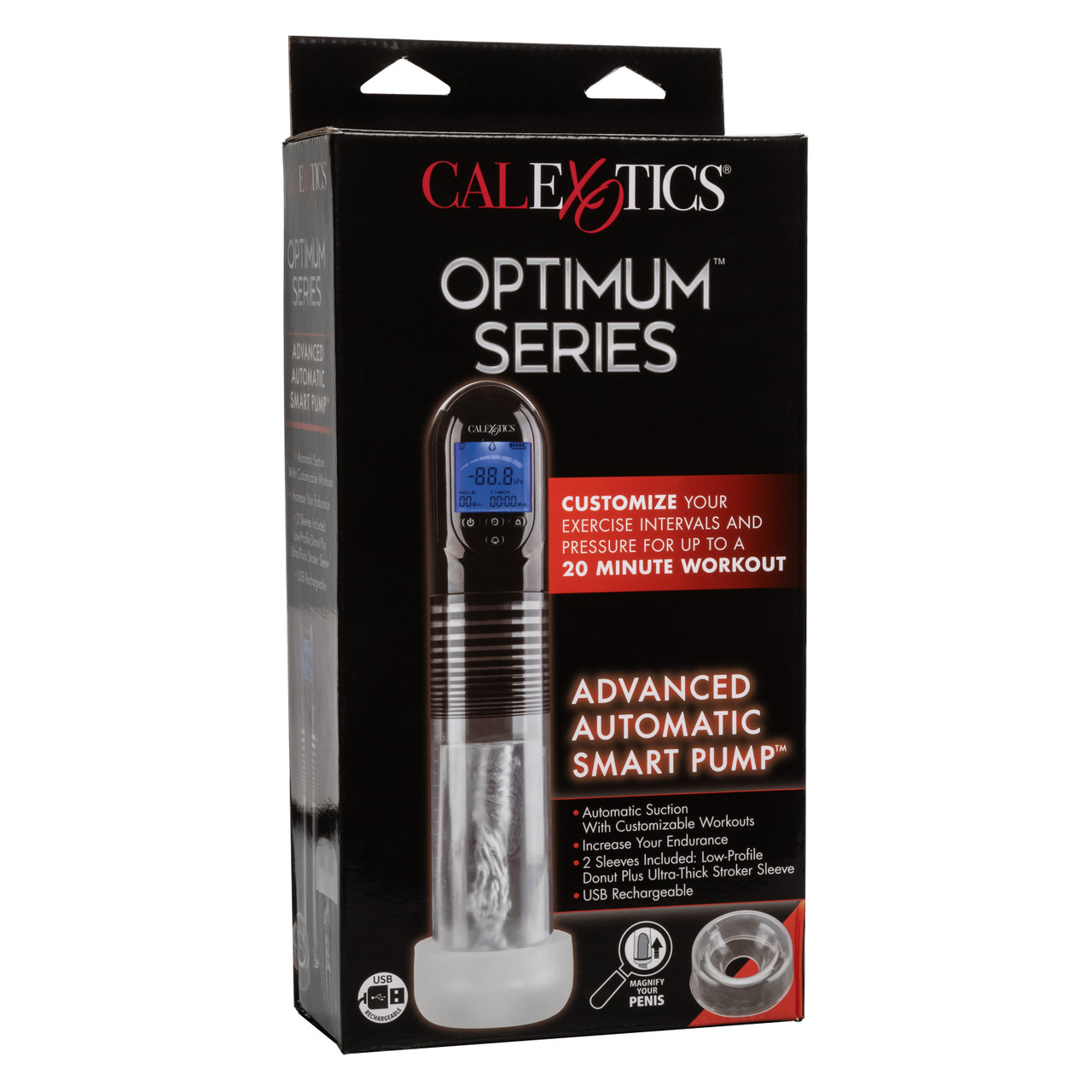 Optimum Series Advanced Automatic Smart Pump from California Exotic Novelties. Maximize your pleasure tool with the Optimum Series Advanced Automatic Smart Pump