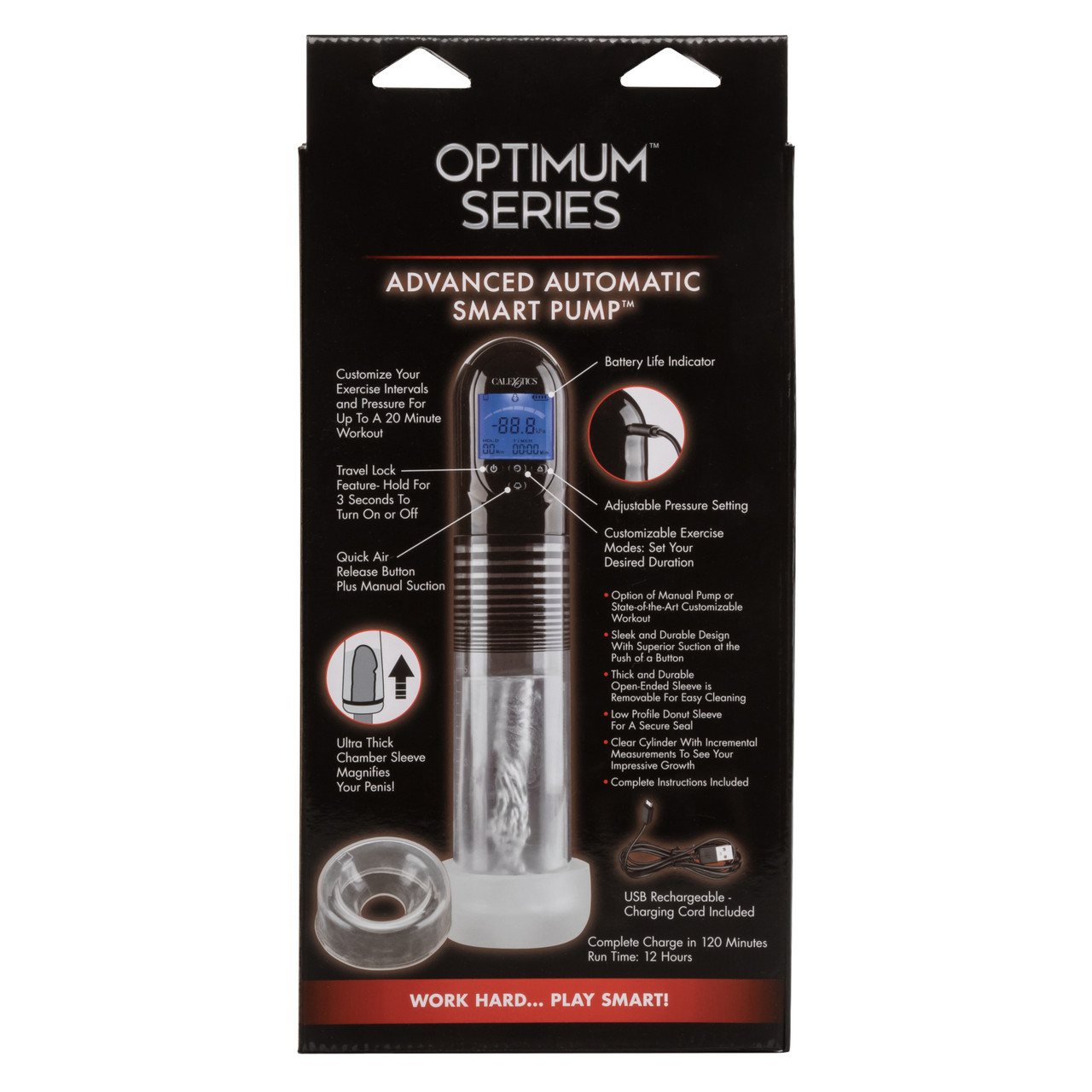 Optimum Series Advanced Automatic Smart Pump from California Exotic Novelties. Maximize your pleasure tool with the Optimum Series Advanced Automatic Smart Pump